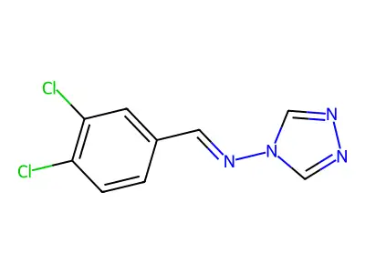 N-[(E)-(3,4-dichlorophenyl)methylidene]-4H-1,2,4-triazol-4-amine structure