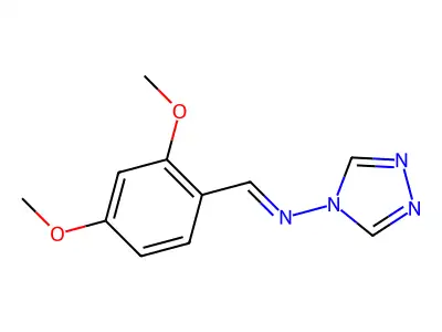 1-(2,4-dimethoxyphenyl)-N-(1,2,4-triazol-4-yl)methanimine structure