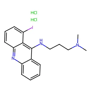 1,3-Propanediamine, N'-(1-iodo-9-acridinyl)-N,N-dimethyl-, dihydrochloride structure