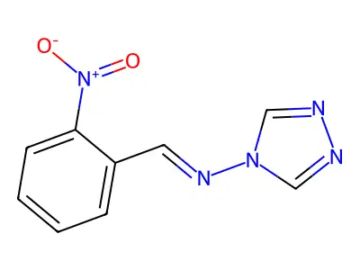 4-[2-(2-Nitrophenyl)-1-azavinyl]-1,2,4-triazole structure