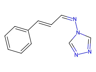 3-phenyl-N-(1,2,4-triazol-4-yl)prop-2-en-1-imine structure