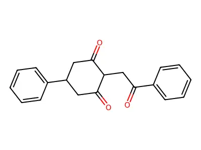 2-(2-Oxo-2-phenylethyl)-5-phenylcyclohexane-1,3-dione structure