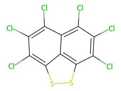 Hexachloronaphthalene-1,8-disulfide structure