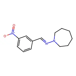 N-(azepan-1-yl)-1-(3-nitrophenyl)methanimine structure