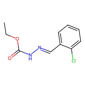ethyl N-[(2-chlorophenyl)methylideneamino]carbamate structure