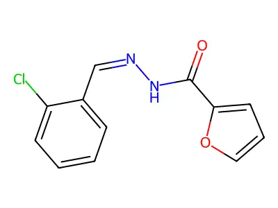 N-[(2-chlorophenyl)methylideneamino]furan-2-carboxamide structure