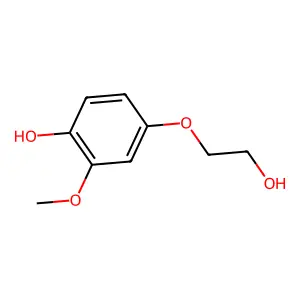 4-(2-Hydroxyethoxy)-2-methoxyphenol structure
