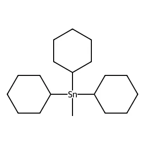 Tricyclohexyl(methyl)stannane structure