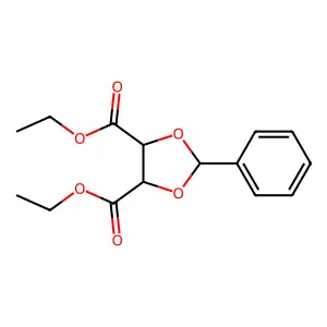 diethyl (4R,5R)-2-phenyl-1,3-dioxolane-4,5-dicarboxylate structure