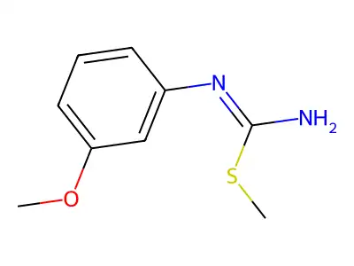 methyl N'-(3-methoxyphenyl)carbamimidothioate structure