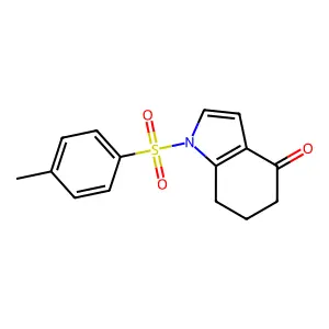 1-[(4-methylphenyl)sulfonyl]-1,5,6,7-tetrahydro-4H-indol-4-one structure