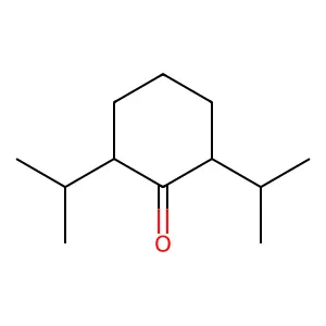 2,6-Di(propan-2-yl)cyclohexanone structure