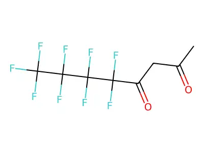 (Perfluoro-1-butyl)butane-1,3-dione structure