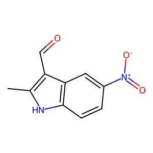 3-formyl-2-methyl-5-nitroindole structure