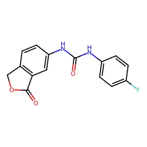 1-(4-fluorophenyl)-3-(3-oxo-1H-2-benzofuran-5-yl)urea structure