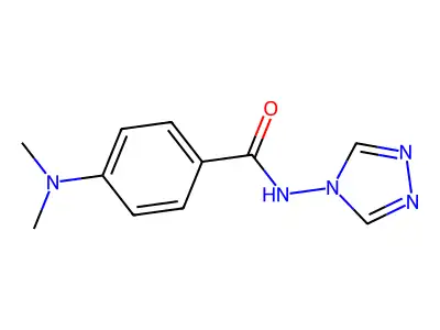 4-(dimethylamino)-N-(4H-1,2,4-triazol-4-yl)benzamide structure