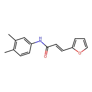 (E)-N-(3,4-dimethylphenyl)-3-(furan-2-yl)prop-2-enamide structure