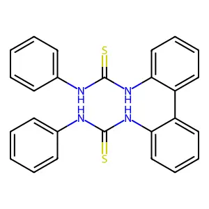 1-Phenyl-3-[2-[2-(phenylcarbamothioylamino)phenyl]phenyl]thiourea structure