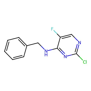 N-benzyl-2-chloro-5-fluoropyrimidin-4-amine structure