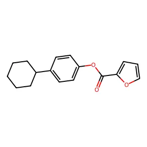 4-Cyclohexylphenyl 2-furoate structure