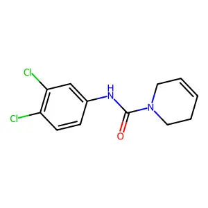 N-(3,4-dichlorophenyl)-3,6-dihydro-2H-pyridine-1-carboxamide structure