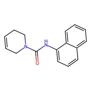 N-1-naphthyl-3,6-dihydro-1(2H)-pyridinecarboxamide structure