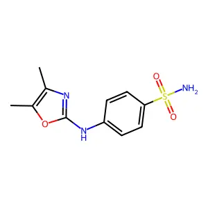 4-[(4,5-Dimethyl-1,3-oxazol-2-yl)amino]benzenesulfonamide structure