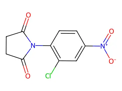 1-(2-Chloro-4-nitrophenyl)pyrrolidine-2,5-dione structure