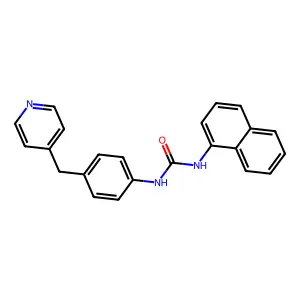 1-Naphthalen-1-yl-3-[4-(pyridin-4-ylmethyl)phenyl]urea structure
