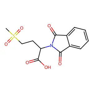 2-(1,3-Dioxo-1,3-dihydro-2H-isoindol-2-yl)-4-(methylsulfonyl)butanoic acid structure