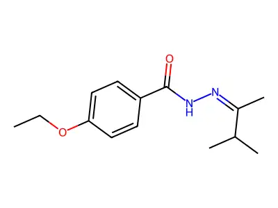 4-Ethoxybenzoic acid 2-(1,2-dimethylpropylidene)hydrazide structure