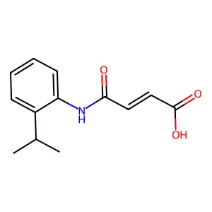 4-Oxo-4-(2-propan-2-ylanilino)but-2-enoic acid structure