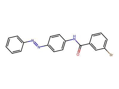 3-bromo-N-{4-[(Z)-phenyldiazenyl]phenyl}benzamide structure