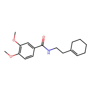 N-[2-(cyclohex-1-en-1-yl)ethyl]-3,4-dimethoxybenzamide structure