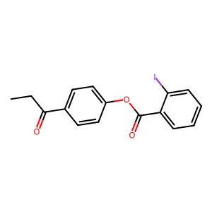 4-Propionylphenyl 2-iodobenzoate structure