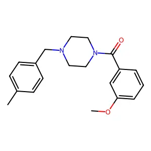 (3-Methoxyphenyl)-[4-[(4-methylphenyl)methyl]piperazin-1-yl]methanone structure