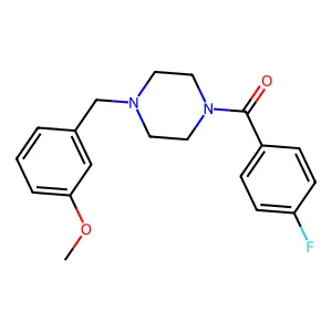 (4-Fluorophenyl)-[4-[(3-methoxyphenyl)methyl]piperazin-1-yl]methanone structure