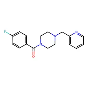 (4-Fluorophenyl)-[4-(pyridin-2-ylmethyl)piperazin-1-yl]methanone structure