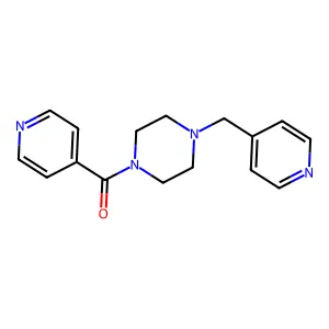 Pyridin-4-yl[4-(pyridin-4-ylmethyl)piperazin-1-yl]methanone structure