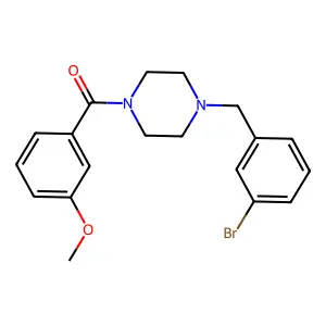[4-(3-Bromobenzyl)piperazin-1-yl](3-methoxyphenyl)methanone structure