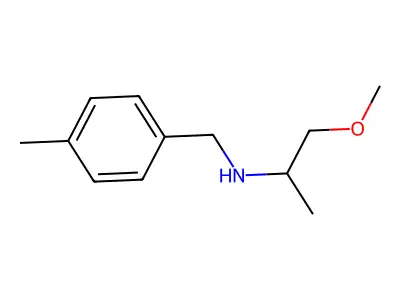 (2-Methoxy-1-methyl-ethyl)-(4-methyl-benzyl)-amine structure
