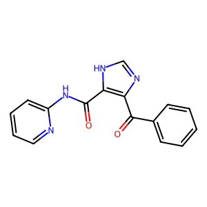 4-Benzoyl-N-2-pyridinyl-1H-imidazole-5-carboxamide structure