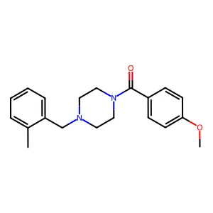 (4-Methoxyphenyl)[4-(2-methylbenzyl)piperazin-1-yl]methanone structure