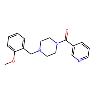 [4-(2-Methoxybenzyl)piperazin-1-yl](pyridin-3-yl)methanone structure
