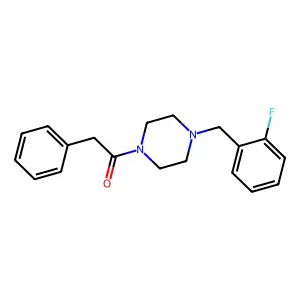1-[4-(2-Fluorobenzyl)piperazin-1-yl]-2-phenylethanone structure