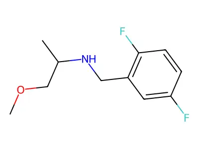 N-(2,5-difluorobenzyl)-1-methoxypropan-2-amine structure