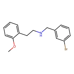N-[(3-bromophenyl)methyl]-2-(2-methoxyphenyl)ethanamine structure