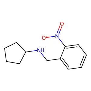 N-(2-nitrobenzyl)cyclopentanamine structure