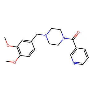 [4-(3,4-Dimethoxybenzyl)piperazin-1-yl](pyridin-3-yl)methanone structure