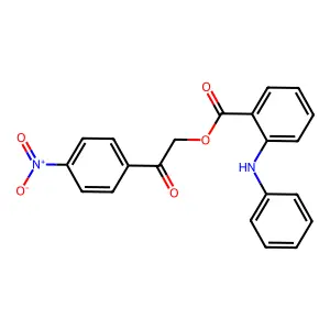 2-(4-Nitrophenyl)-2-oxoethyl 2-(phenylamino)benzoate structure